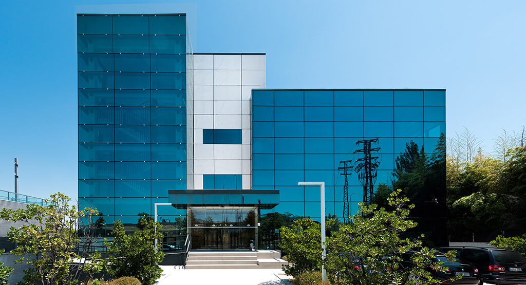 Office building design in Madrid