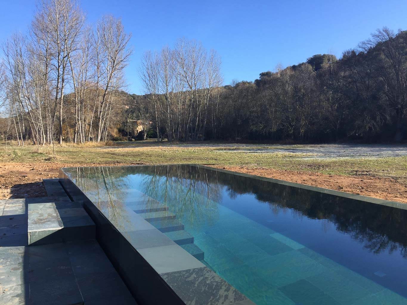 square pool design in Pedraza